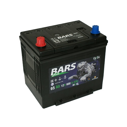 Аккумулятор автомобильный BARS Asia 65 (п.п.)